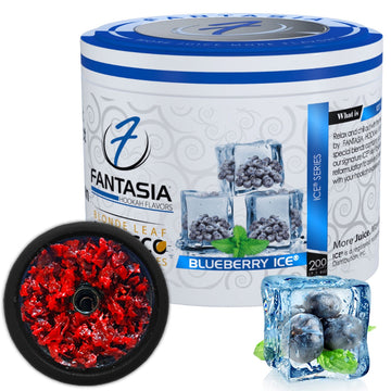Fantasia Tobacco: Blueberry Ice 200g Shisha | Hookah Deals