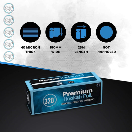 320 Hookah Foil Roll - Hookah Foil - Hookah Foil Roll - Thick Hookah Foil | Hookah Deals