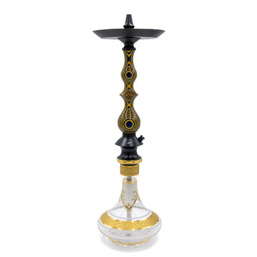 Regal Yellow/Blue Dymondwood Queen Hookah | Hookah Deals