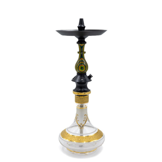 Regal Green/Orange/Blue Dymondwood Prince Hookah | Hookah Deals