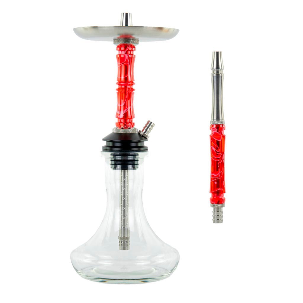 Moze Breeze Two Hookah (Wavy Red) | Hookah Deals