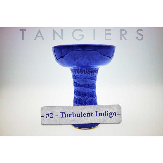 Tangiers Medium Phunnel Bowl (#2) Turbulent Indigo | Hookah Deals
