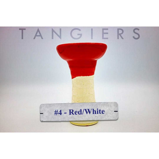 Tangiers Small Phunnel Bowl (#4) Red/White | Hookah Deals