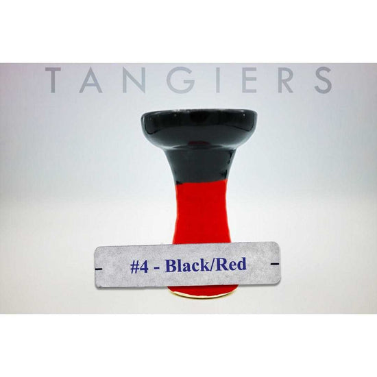 Tangiers Small Phunnel Bowl (#4) Black/Red | Hookah Deals