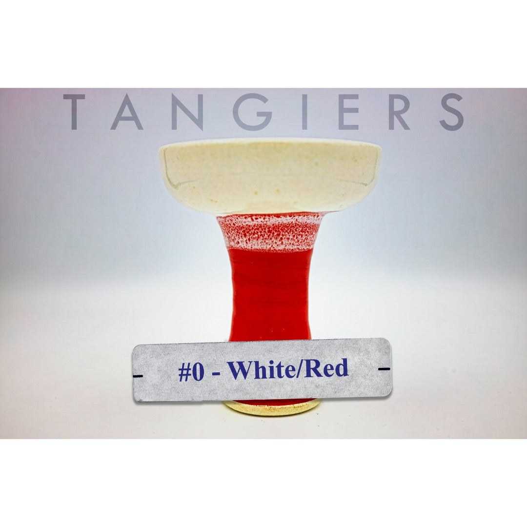 Tangiers XL Lounge Phunnel Bowl (#0) White/Red | Hookah Deals