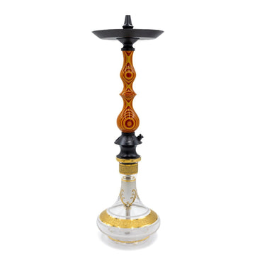 Regal Yellow/Orange/Red Dymondwood Queen Hookah | Hookah Deals