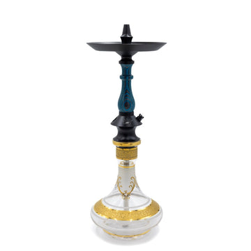 Regal Aqua Grey Dymondwood Prince Hookah | Hookah Deals