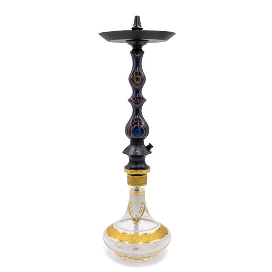 Regal Orange/Blue/Purple Dymondwood Queen Hookah | Hookah Deals