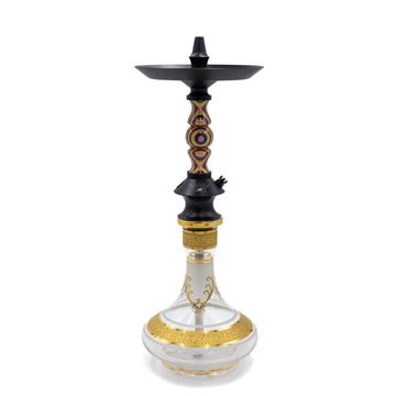 Regal Pink/Blue/Clear Dymondwood Eye Prince Hookah | Hookah Deals