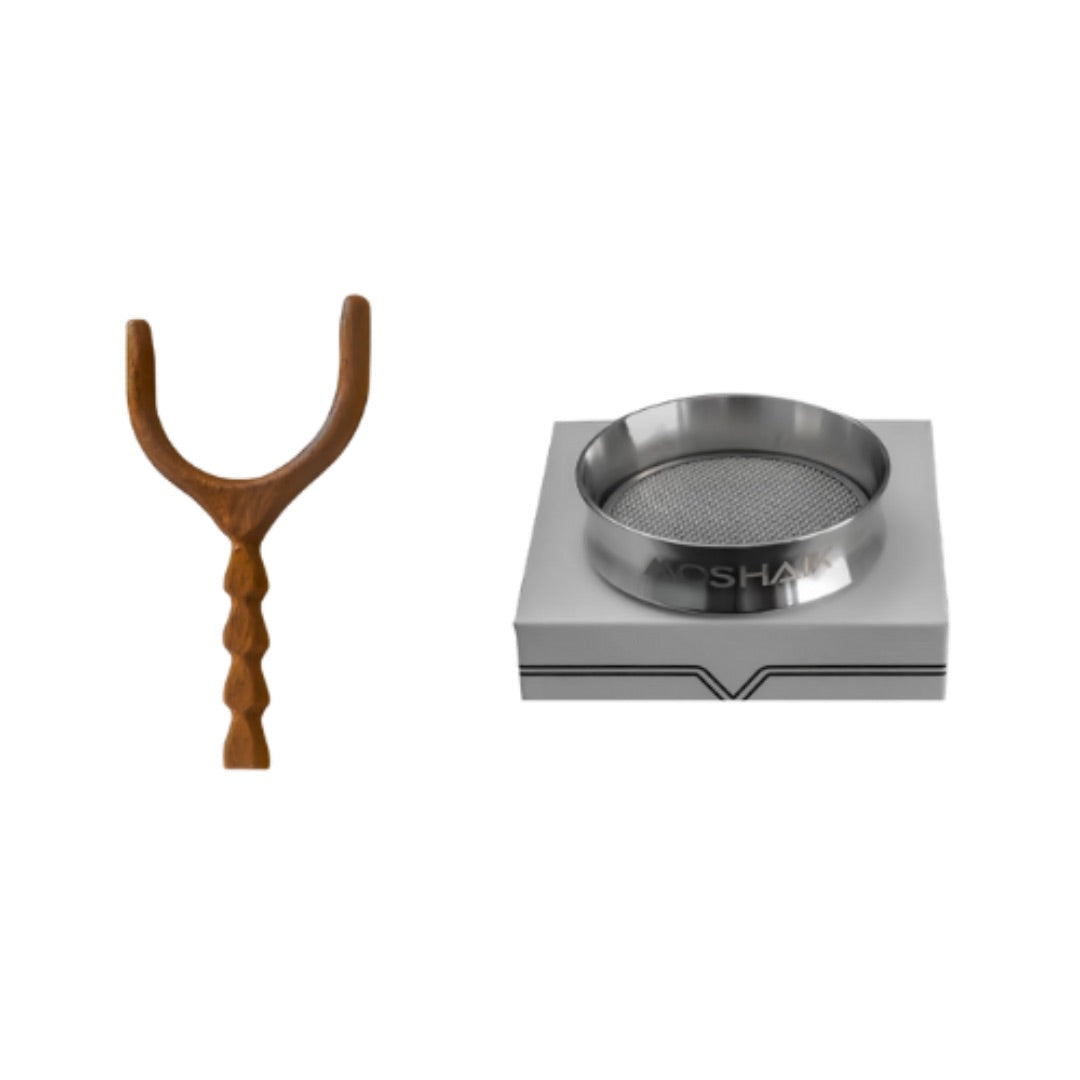 Moshaik Halo + Wood Handle | Hookah Deals