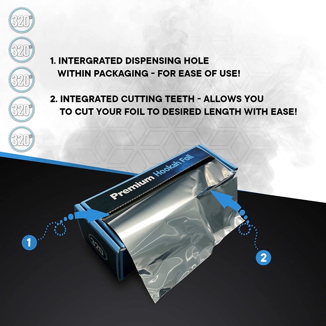320 Hookah Foil Roll - Hookah Foil - Hookah Foil Roll - Thick Hookah Foil | Hookah Deals