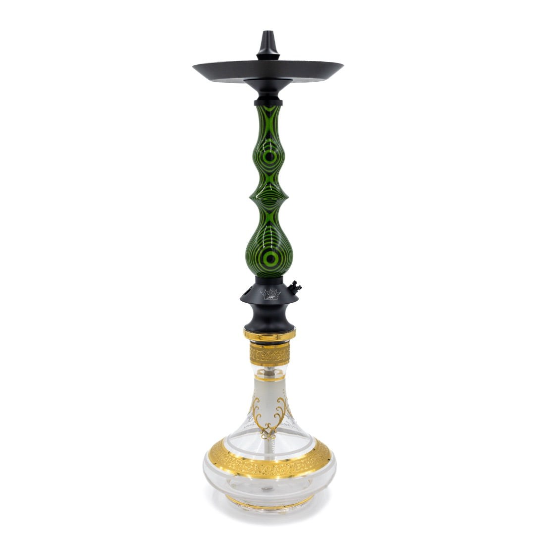 Regal Green/Black Dymondwood Queen Hookah | Hookah Deals