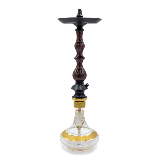 Regal Maroon/Grey Dymondwood Queen Hookah | Hookah Deals