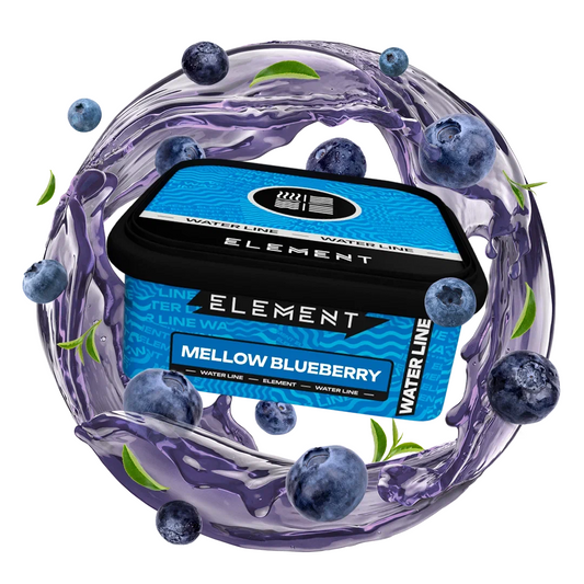 Element Tobacco Water Line Mellow Blueberry | Hookah Vault
