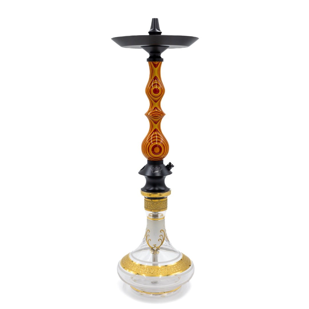 Regal Yellow/Orange/Red Dymondwood Queen Hookah | Hookah Deals