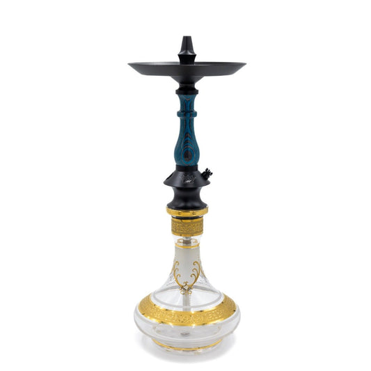 Regal Aqua Grey Dymondwood Prince Hookah | Hookah Deals