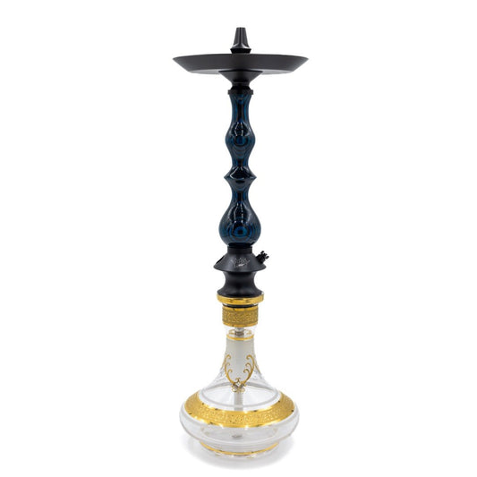 Regal Blue/Grey Dymondwood Queen Hookah | Hookah Deals