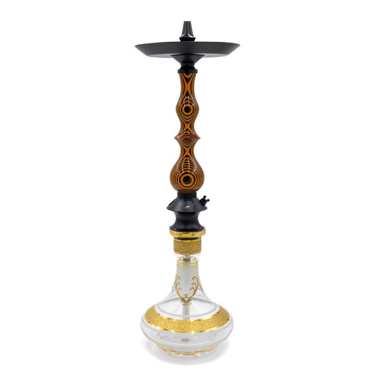 Regal Orange Black Dymondwood Queen Hookah | Hookah Deals
