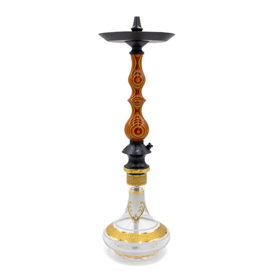 Regal Orange/Yellow/Red Dymondwood Queen Hookah | Hookah Deals