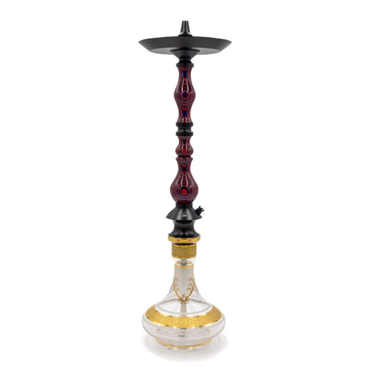 Regal Red/Blue Dymondwood King Hookah | Hookah Deals
