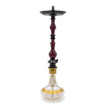 Regal Red/Blue Dymondwood King Hookah (Stem Only)